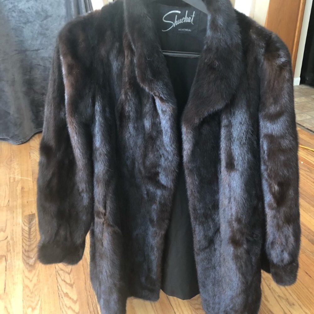 Mink fur coat
